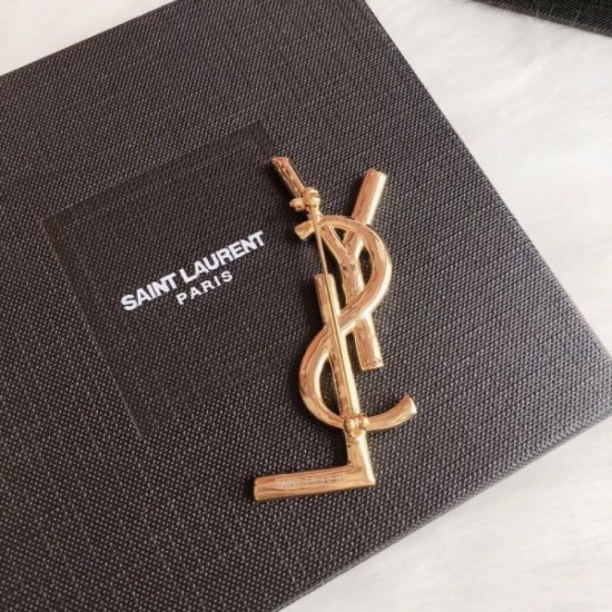YSL Yves Saint Laurent Popular Let Shop Brooch YSL Yves Saint Laurent Popular Let Shop Brooch