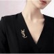 YSL Yves Saint Laurent Excellent practical brooch for daily use YSL Yves Saint Laurent Excellent practical brooch for daily use
