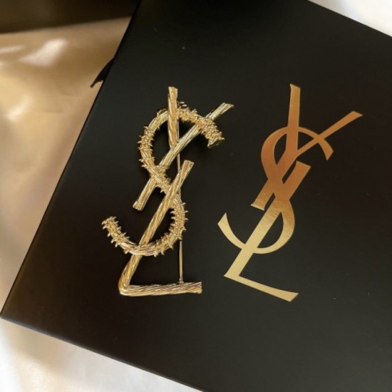 YSL Yves Saint Laurent Excellent practical brooch for daily use YSL Yves Saint Laurent Excellent practical brooch for daily use