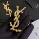YSL Yves Saint Laurent Now on sale for a limited time Brooch YSL Yves Saint Laurent Now on sale for a limited time Brooch