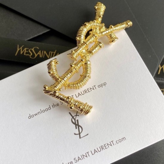 YSL Yves Saint Laurent Now on sale for a limited time Brooch YSL Yves Saint Laurent Now on sale for a limited time Brooch
