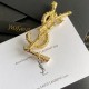 YSL Yves Saint Laurent Now on sale for a limited time Brooch YSL Yves Saint Laurent Now on sale for a limited time Brooch