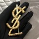 YSL Yves Saint Laurent Brooch with a retro atmosphere YSL Yves Saint Laurent Brooch with a retro atmosphere