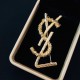 YSL Yves Saint Laurent Brooch with a retro atmosphere YSL Yves Saint Laurent Brooch with a retro atmosphere
