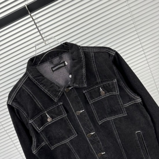 CHROME HEARTS denim coat 2023FW explosively popular CHROME HEARTS denim coat 2023FW explosively popular