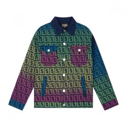 FENDI Denim coat 2023FW New winter item that will be loved by many users