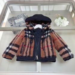 2023FW Classic Popular Thin Soft BURBERRY Burberry Lamb Hair Jacket