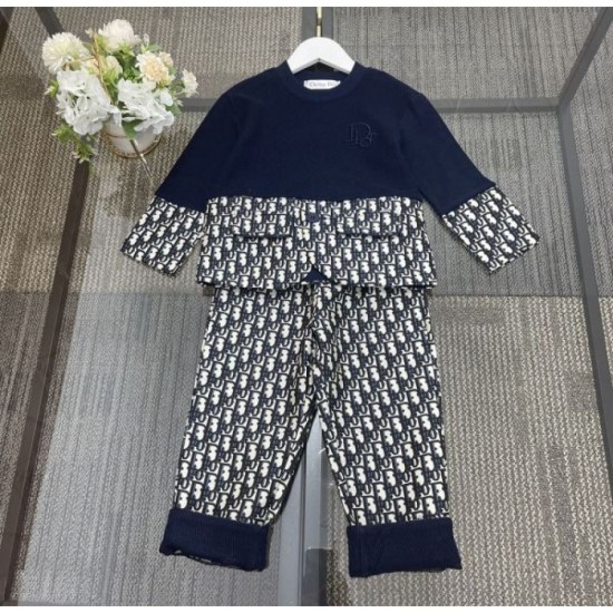 2023FW Elegant casual outfit DIOR top and bottom set 2023FW Elegant casual outfit DIOR top and bottom set