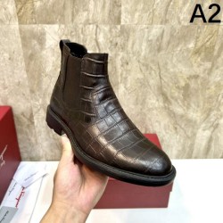 2023FW FERRAGAMO Salvatore Ferragamo boots with a strong sense of neatness