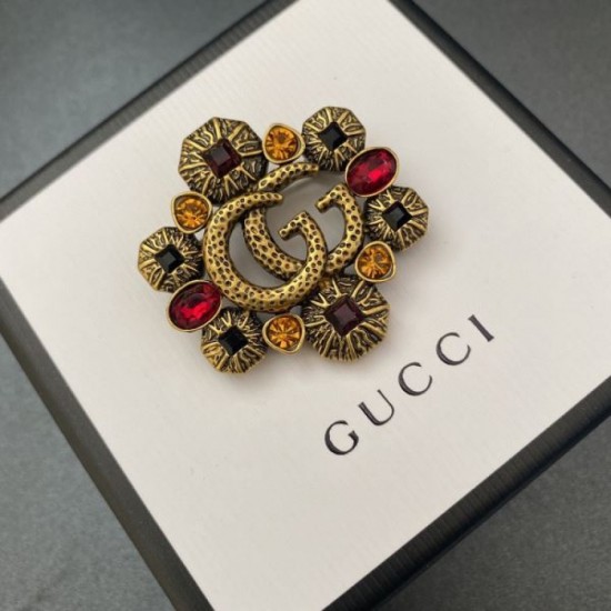 2023FW Brooch GUCCI Gucci Used by celebrities and celebrities 2023FW Brooch GUCCI Gucci Used by celebrities and celebrities