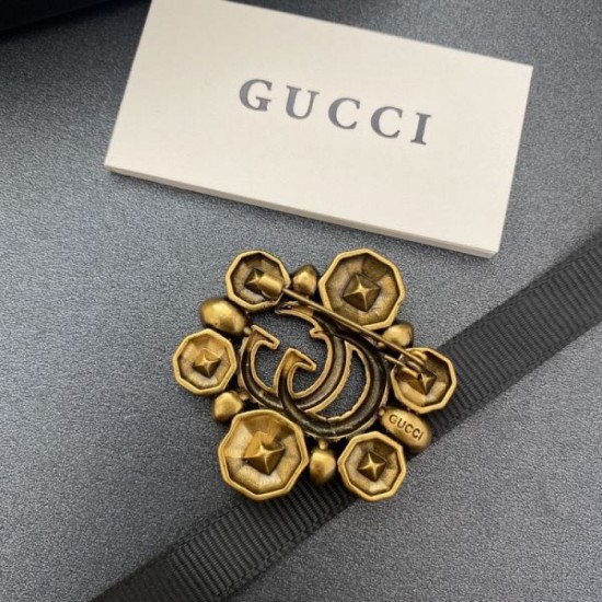 2023FW Brooch GUCCI Gucci Used by celebrities and celebrities 2023FW Brooch GUCCI Gucci Used by celebrities and celebrities