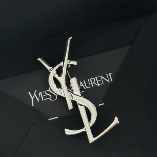 YSL Yves Saint Laurent Brooch 2023SS Unique Design YSL Yves Saint Laurent Brooch 2023SS Unique Design
