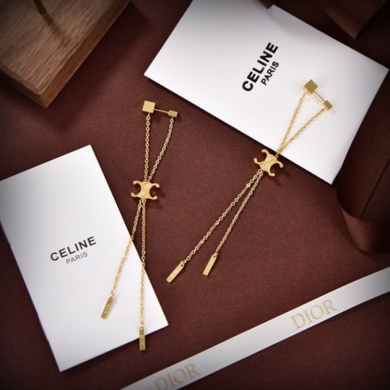 CELINE Celine earrings 2023SS classic popular thin soft CELINE Celine earrings 2023SS classic popular thin soft
