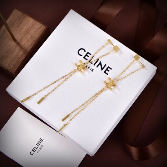CELINE Celine earrings 2023SS classic popular thin soft CELINE Celine earrings 2023SS classic popular thin soft