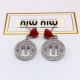 2023SS Earrings Attracting Eyes MIU MIU 2023SS Earrings Attracting Eyes MIU MIU