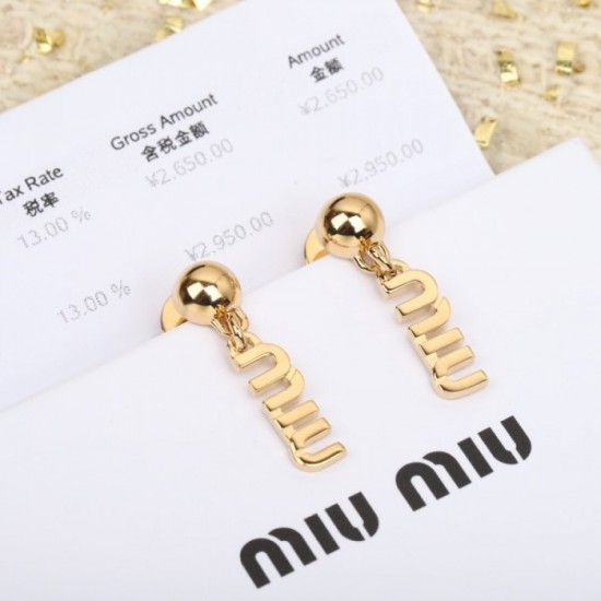 MIU MIU Earrings 2023SS The topic is boiling MIU MIU Earrings 2023SS The topic is boiling