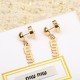 MIU MIU Earrings 2023SS The topic is boiling MIU MIU Earrings 2023SS The topic is boiling