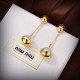 2023FW earrings MIU MIU Miu Miu is very popular during the fall and winter period 2023FW earrings MIU MIU Miu Miu is very popular during the fall and winter period