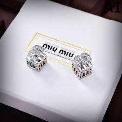 MIU MIU Miu Miu limited quantity extremely popular 2023FW earrings
