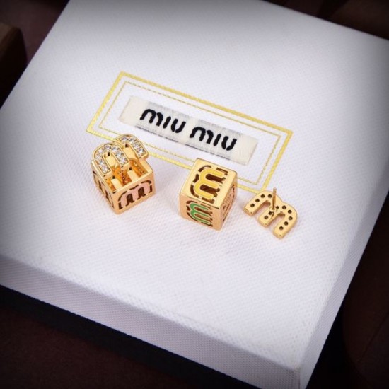 MIU MIU Miu Miu limited quantity extremely popular 2023FW earrings MIU MIU Miu Miu limited quantity extremely popular 2023FW earrings