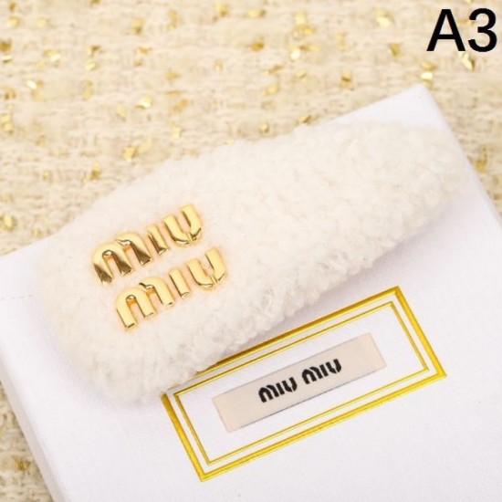 MIU MIU Unique Design 2023FW Hair Ornament MIU MIU Unique Design 2023FW Hair Ornament