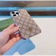 2023SS GUCCI Gucci iphone mobile case with a standout feeling 2023SS GUCCI Gucci iphone mobile case with a standout feeling