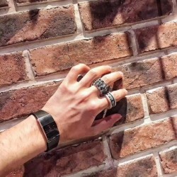 2023SS ring full of trendy CHROME HEARTS Chrome Hearts