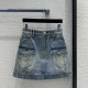 BALENCIAGA Elegant and stylish 2023FW denim skirt BALENCIAGA Elegant and stylish 2023FW denim skirt