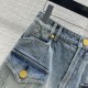 BALENCIAGA Elegant and stylish 2023FW denim skirt BALENCIAGA Elegant and stylish 2023FW denim skirt
