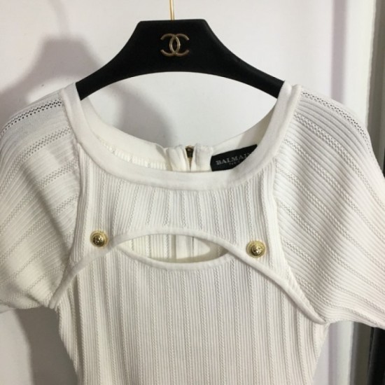 Summer elegant style knit dress 2023SS BALMAIN Balmain Summer elegant style knit dress 2023SS BALMAIN Balmain