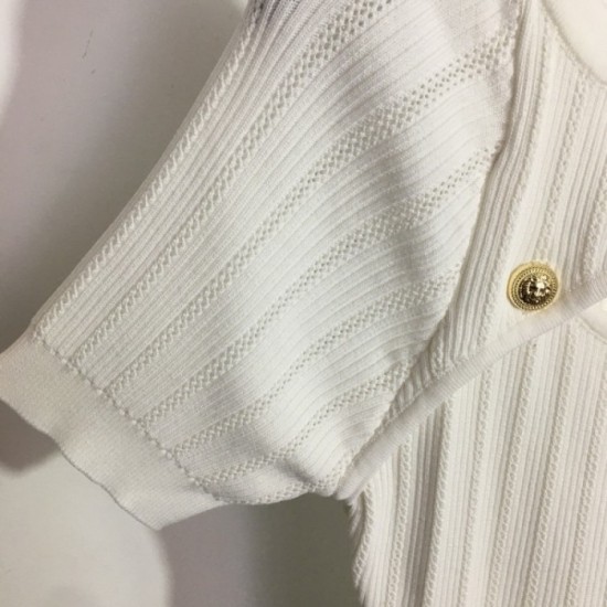 Summer elegant style knit dress 2023SS BALMAIN Balmain Summer elegant style knit dress 2023SS BALMAIN Balmain