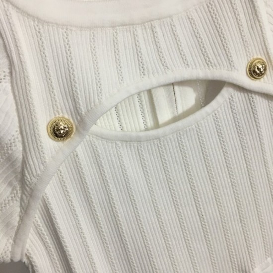Summer elegant style knit dress 2023SS BALMAIN Balmain Summer elegant style knit dress 2023SS BALMAIN Balmain