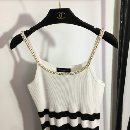 Overseas Limited Spring/Summer Arrival Camisole Dress 2023SS BALMAIN Balmain Overseas Limited Spring/Summer Arrival Camisole Dress 2023SS BALMAIN Balmain