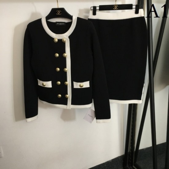 BALMAIN Balmain 2023FW top and bottom set Brand style continues to be popular BALMAIN Balmain 2023FW top and bottom set Brand style continues to be popular