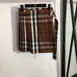 BURBERRY Burberry 2023SS pleated skirt lowest price guarantee