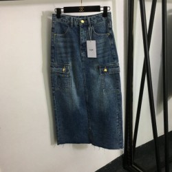 2023FW Denim Skirt CELINE CELINE Autumn new item that you can't take your eyes off of