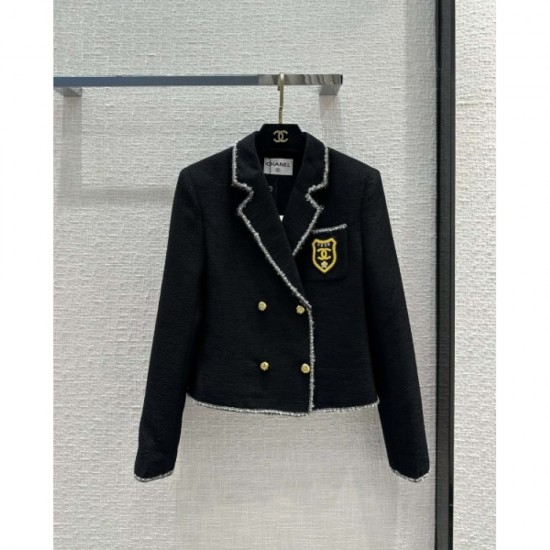 CHANEL Chanel spring summer model 2023SS double breasted blazer + pleated skirt top and bottom set CHANEL Chanel spring summer model 2023SS double breasted blazer + pleated skirt top and bottom set