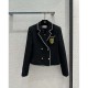 CHANEL Chanel spring summer model 2023SS double breasted blazer + pleated skirt top and bottom set CHANEL Chanel spring summer model 2023SS double breasted blazer + pleated skirt top and bottom set