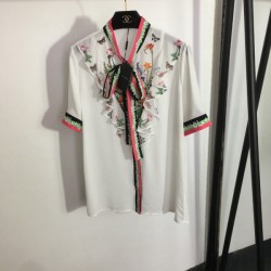 Seasonal design short sleeve shirt + high waist skirt top and bottom set 2023SS DOLCE & GABBANA Dolce & Gabbana