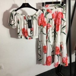 DOLCE & GABBANA Dolce & Gabbana 2023SS top and bottom set first come, first served