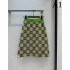 GUCCI Gucci Overwhelming Luxury 2023SS Houndstooth Knit Skirt