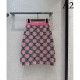 GUCCI Gucci Overwhelming Luxury 2023SS Houndstooth Knit Skirt GUCCI Gucci Overwhelming Luxury 2023SS Houndstooth Knit Skirt