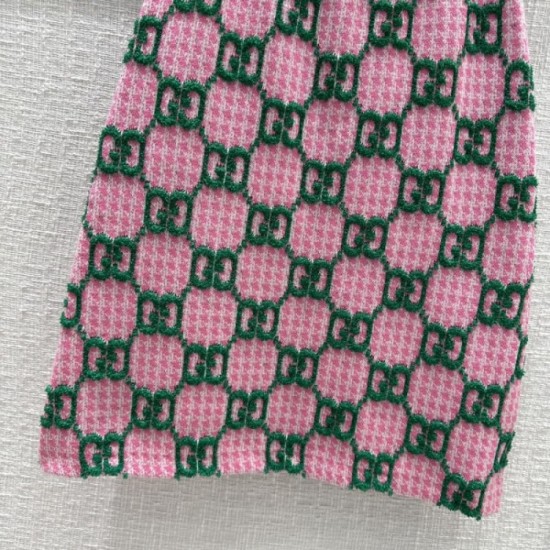 GUCCI Gucci Overwhelming Luxury 2023SS Houndstooth Knit Skirt GUCCI Gucci Overwhelming Luxury 2023SS Houndstooth Knit Skirt