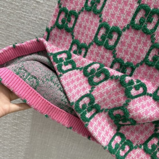 GUCCI Gucci Overwhelming Luxury 2023SS Houndstooth Knit Skirt GUCCI Gucci Overwhelming Luxury 2023SS Houndstooth Knit Skirt
