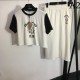 Attractive point Short-sleeved T-shirt + slit skirt top and bottom set 2023SS MIU MIU Attractive point Short-sleeved T-shirt + slit skirt top and bottom set 2023SS MIU MIU