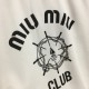 Attractive point Short-sleeved T-shirt + slit skirt top and bottom set 2023SS MIU MIU Attractive point Short-sleeved T-shirt + slit skirt top and bottom set 2023SS MIU MIU