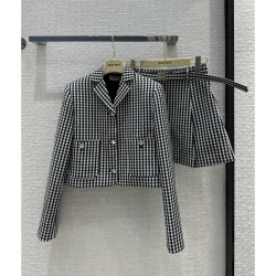 MIU MIU 2023FW top and bottom set popular new logo