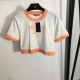 Summer-like new arrival short-sleeved T-shirt + tight skirt top and bottom set 2023SS PRADA Prada Summer-like new arrival short-sleeved T-shirt + tight skirt top and bottom set 2023SS PRADA Prada