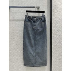 2023FW PRADA Prada new winter denim skirt that attracts attention