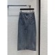 2023FW PRADA Prada new winter denim skirt that attracts attention 2023FW PRADA Prada new winter denim skirt that attracts attention